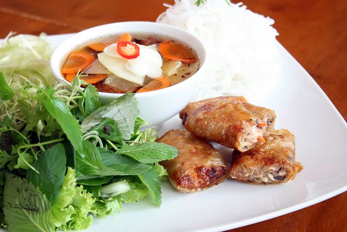 bun nem – spring roll vermicelli