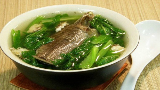 anabas mustard greens soup