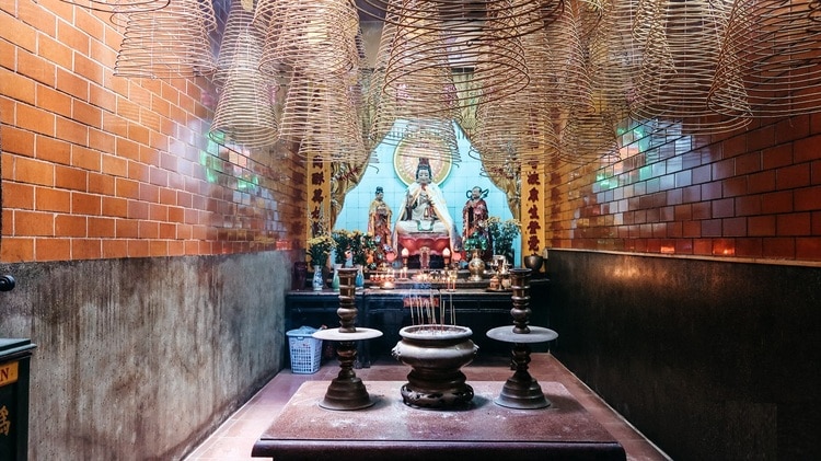 inside features of ong pagoda ong pagoda in can tho vietnam