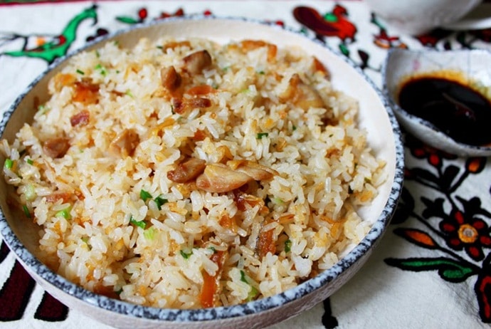 salted fish fried rice - d'lions restaurant - singapore & halal food