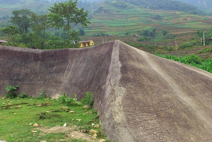 sapa ancient rock field in vietnam