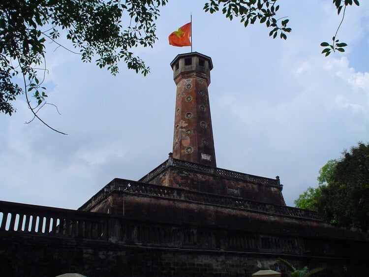 unique structure hanoi flag tower in vietnam