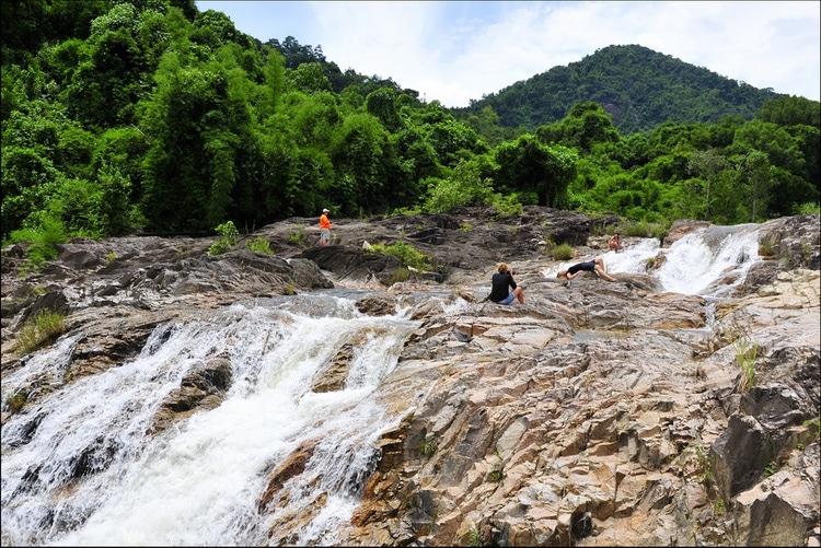 waterfalls and thermal springs vietnam photos - yang bay eco park
