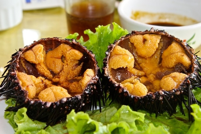 what to eat in binh hung island - echinoidea